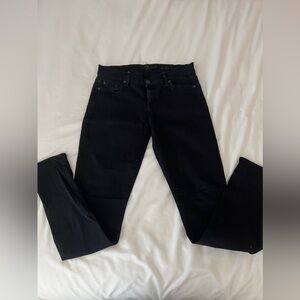 7 for all mankind black skinny jeans